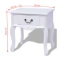 vidaXL Κομοδίνα 2 τεμ. Λευκά από MDF