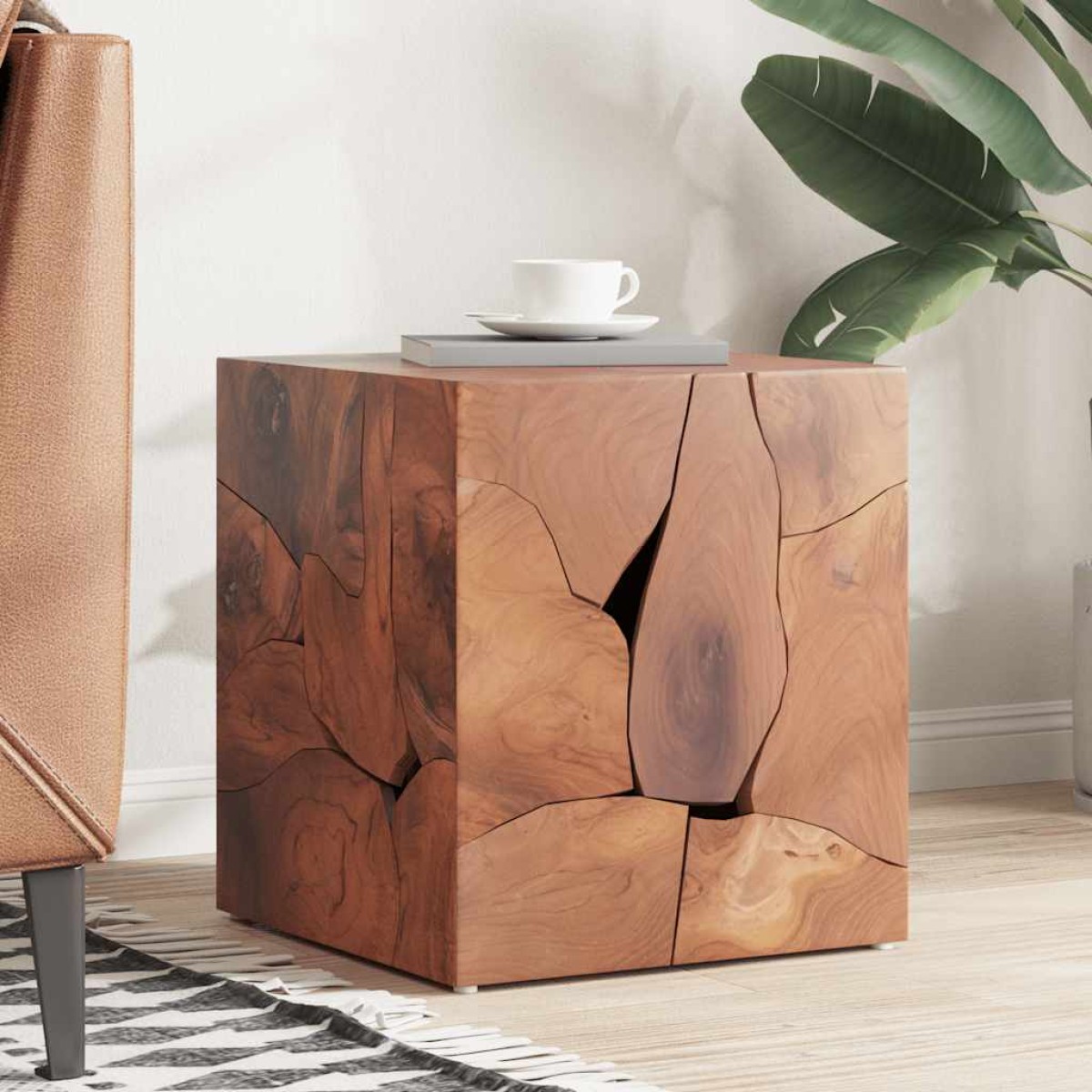 vidaXL Σκαμπό από Μασίφ Ξύλο Teak