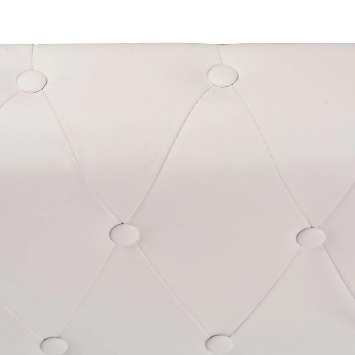 vidaXL Καναπές Γωνιακός 5θέσιος Chesterfield Λευκός Συνθετικό Δέρμα