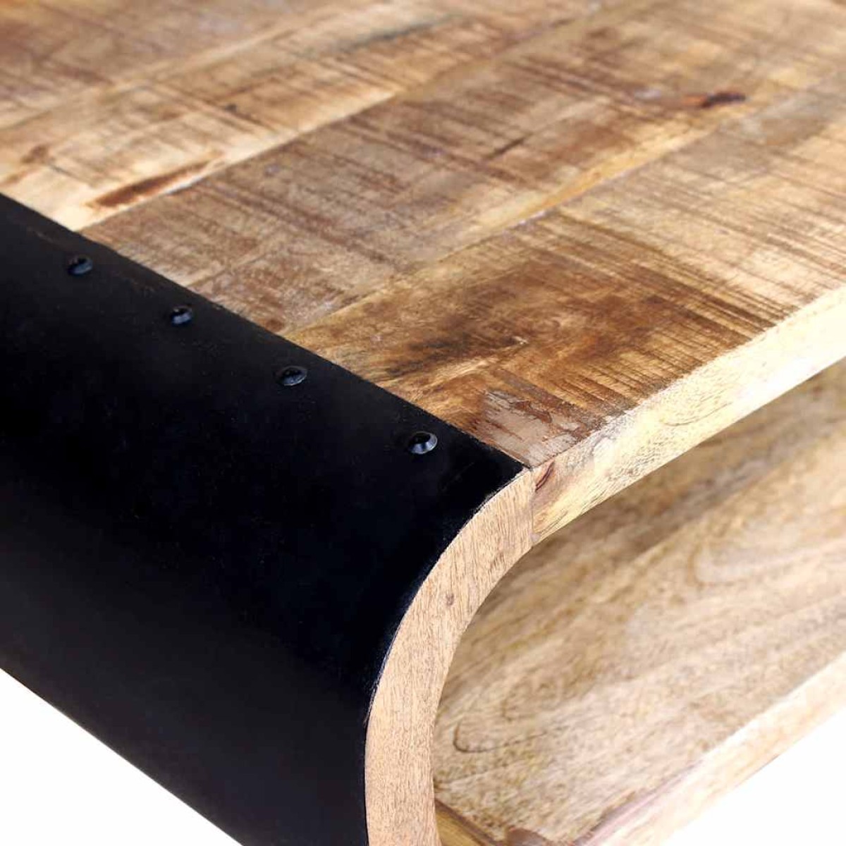 vidaXL Τραπεζάκι Σαλονιού 90 x 55 x 39 εκ. από Ακατέργαστο Ξύλο Μάνγκο