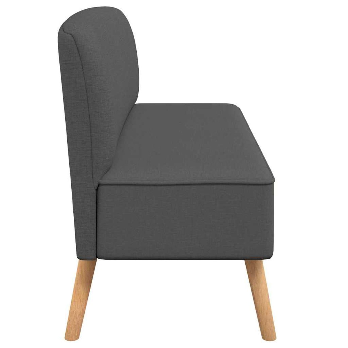 vidaXL Καναπές Σκούρο Γκρι 117 x 55,5 x 77 εκ. Υφασμάτινος