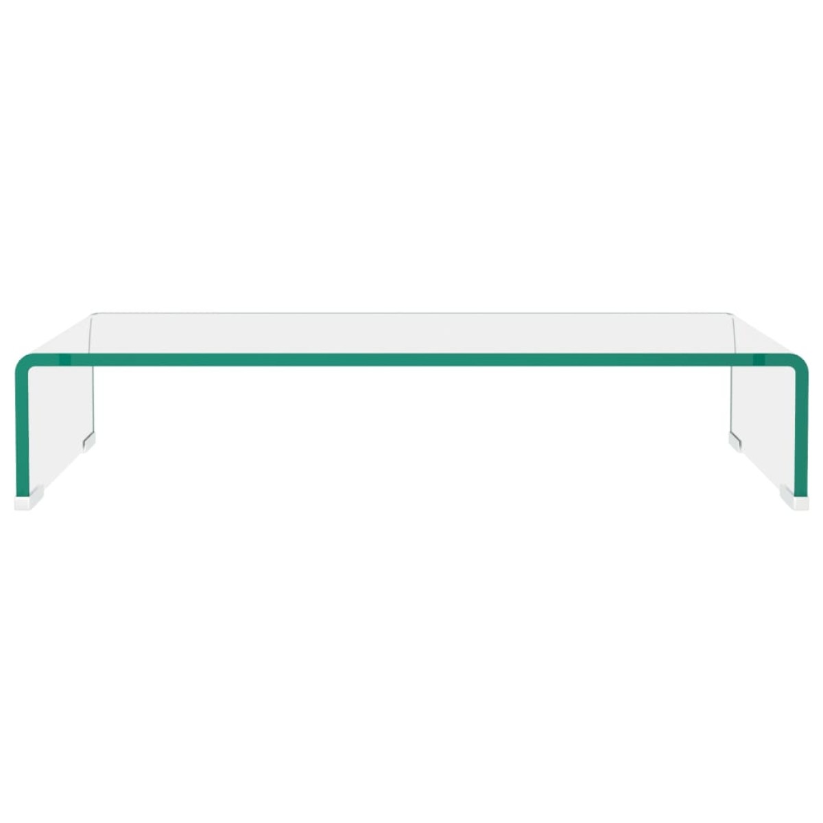 vidaXL Βάση Τηλεόρασης/Οθόνης Διάφανη 60 x 25 x 11 εκ. Γυάλινη
