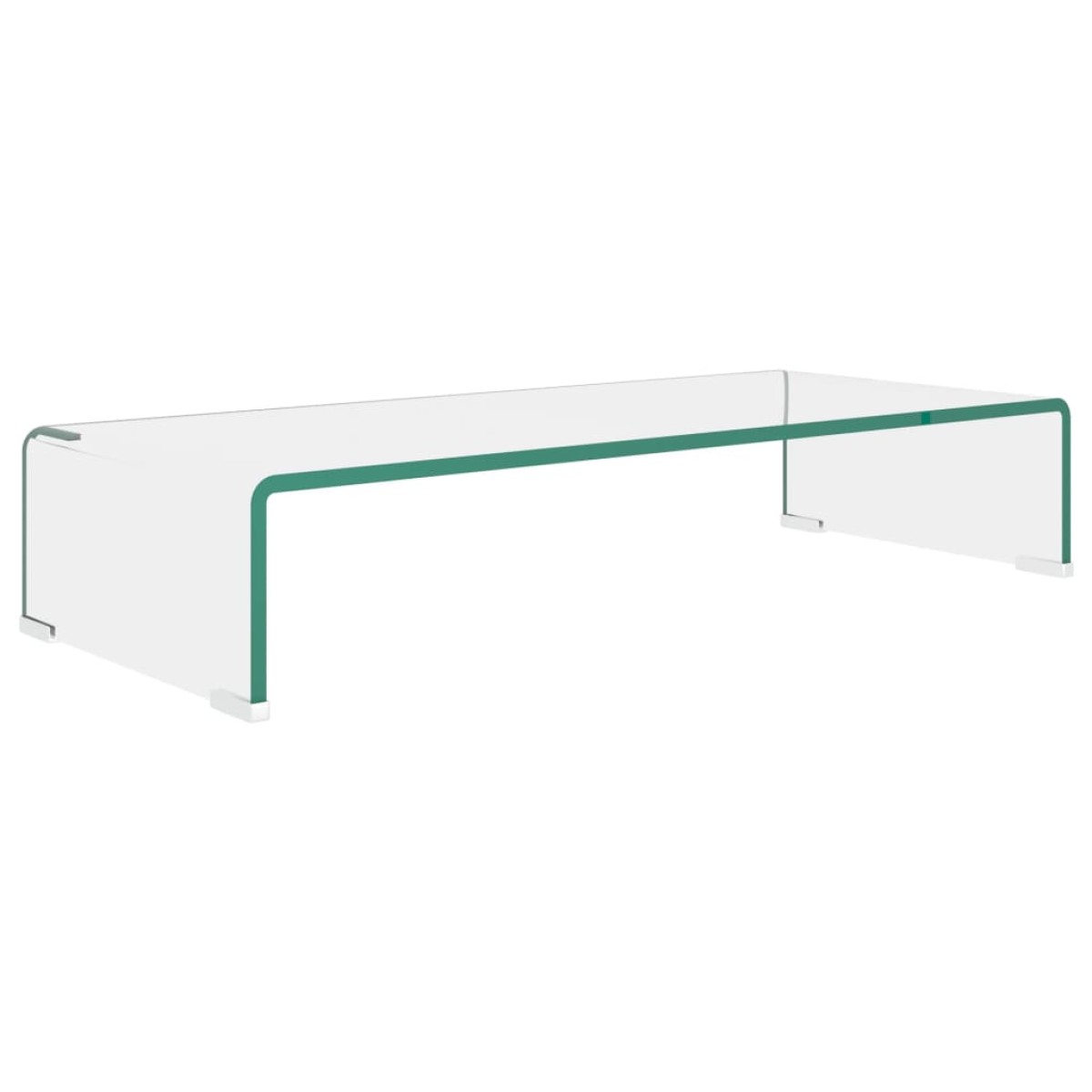 vidaXL Βάση Τηλεόρασης/Οθόνης Διάφανη 70 x 30 x 13 εκ. Γυάλινη