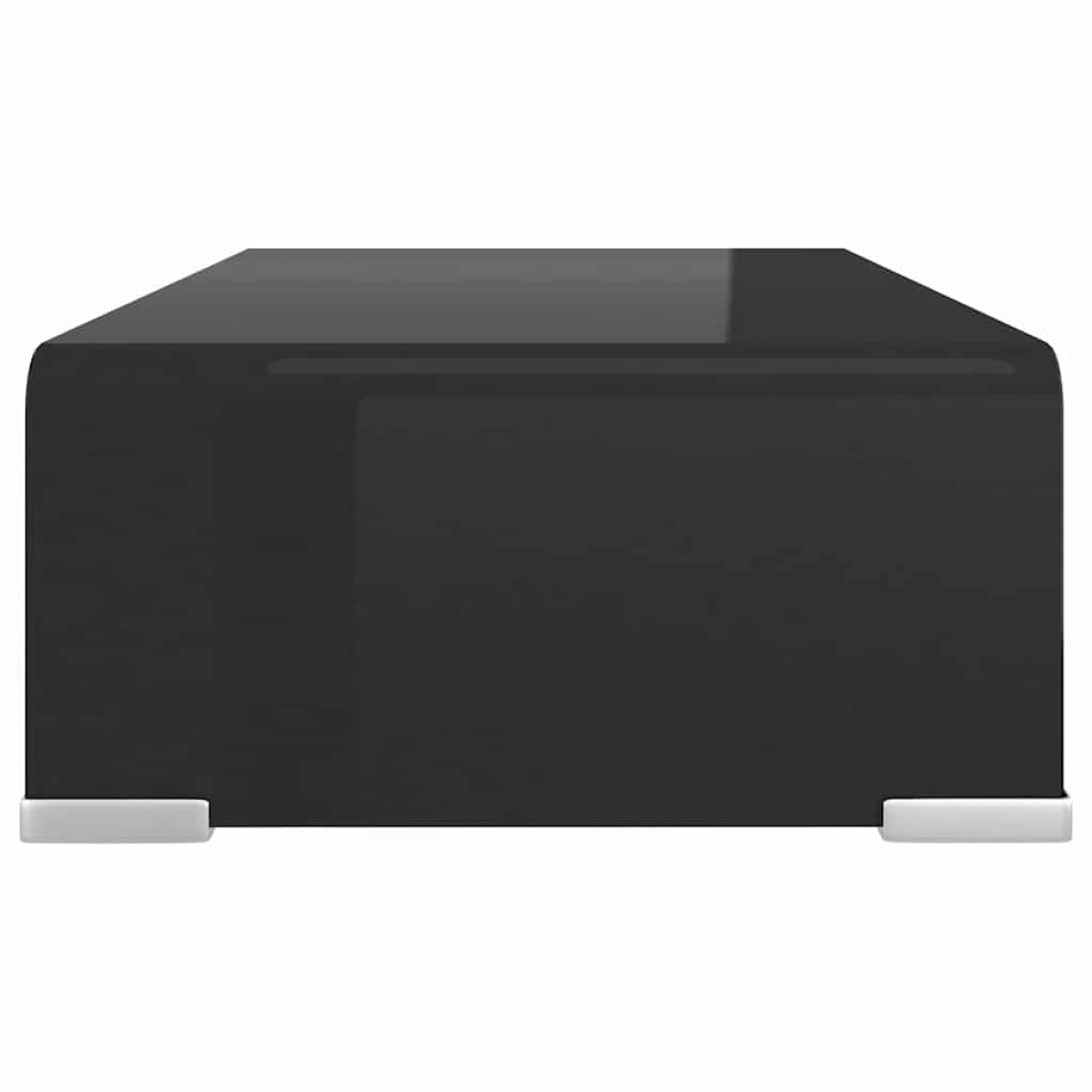 vidaXL Βάση Τηλεόρασης/Οθόνης Μαύρη 40 x 25 x 11 εκ. Γυάλινη
