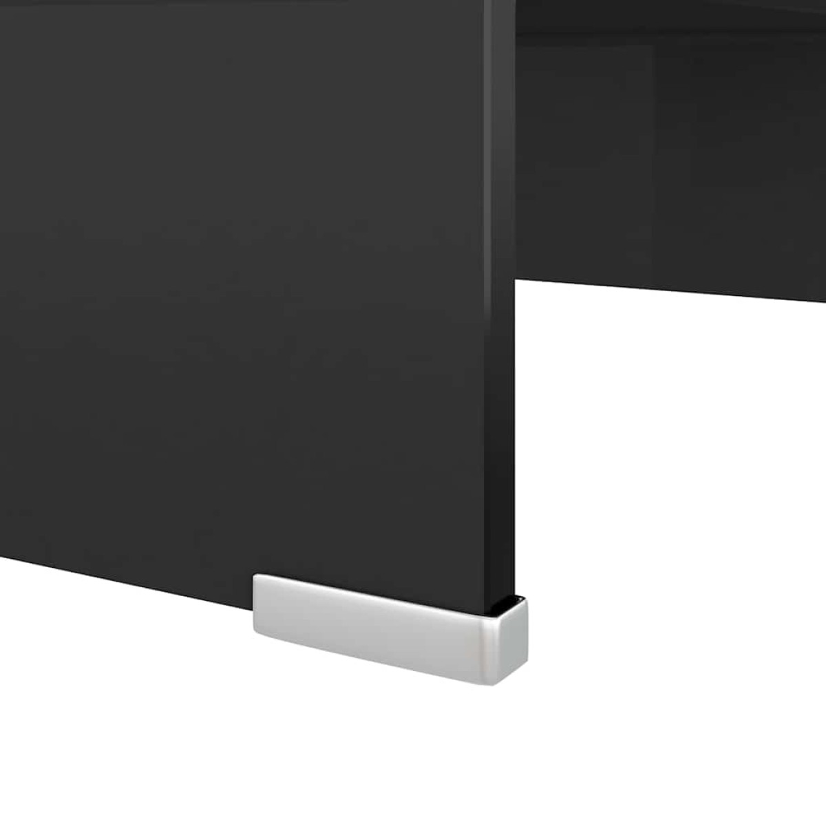 vidaXL Βάση Τηλεόρασης/Οθόνης Μαύρη 40 x 25 x 11 εκ. Γυάλινη