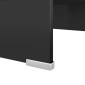 vidaXL Βάση Τηλεόρασης/Οθόνης Μαύρη 40 x 25 x 11 εκ. Γυάλινη