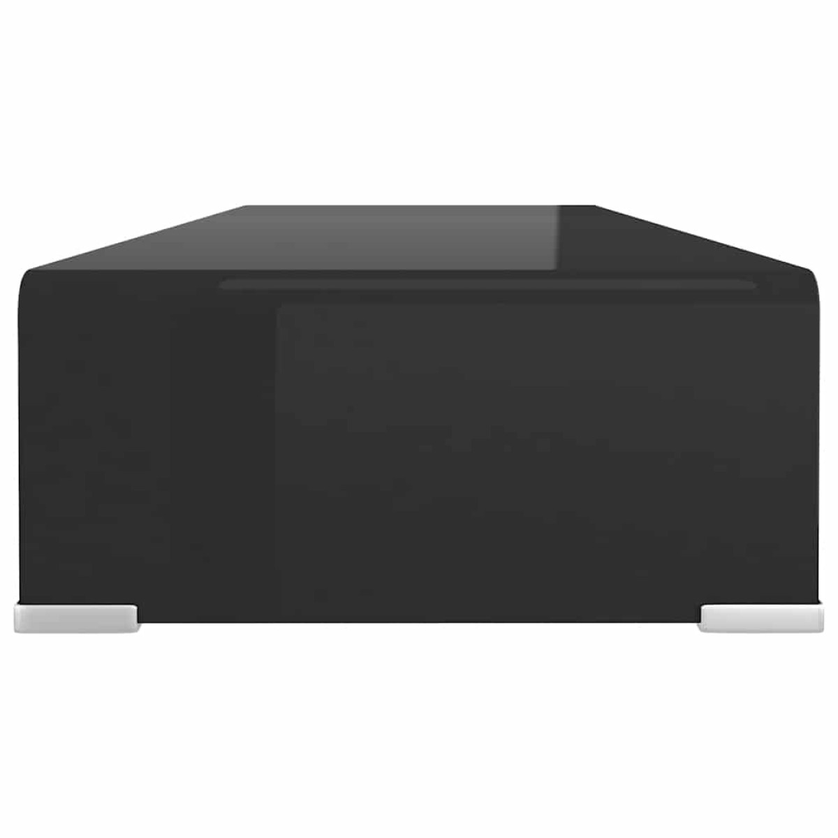 vidaXL Βάση Τηλεόρασης/Οθόνης Μαύρη 80 x 30 x 13 εκ. Γυάλινη