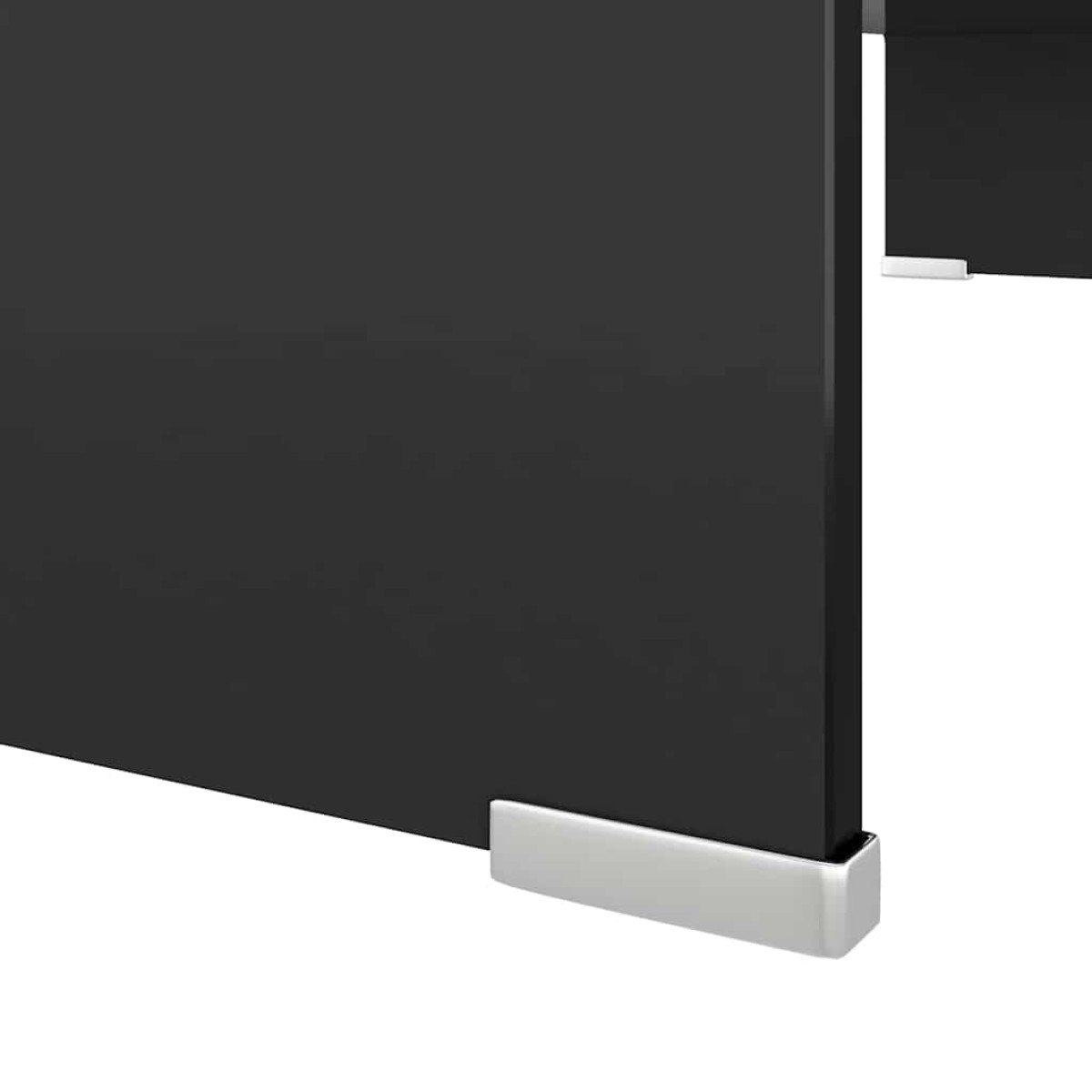 vidaXL Βάση Τηλεόρασης/Οθόνης Μαύρη 80 x 30 x 13 εκ. Γυάλινη
