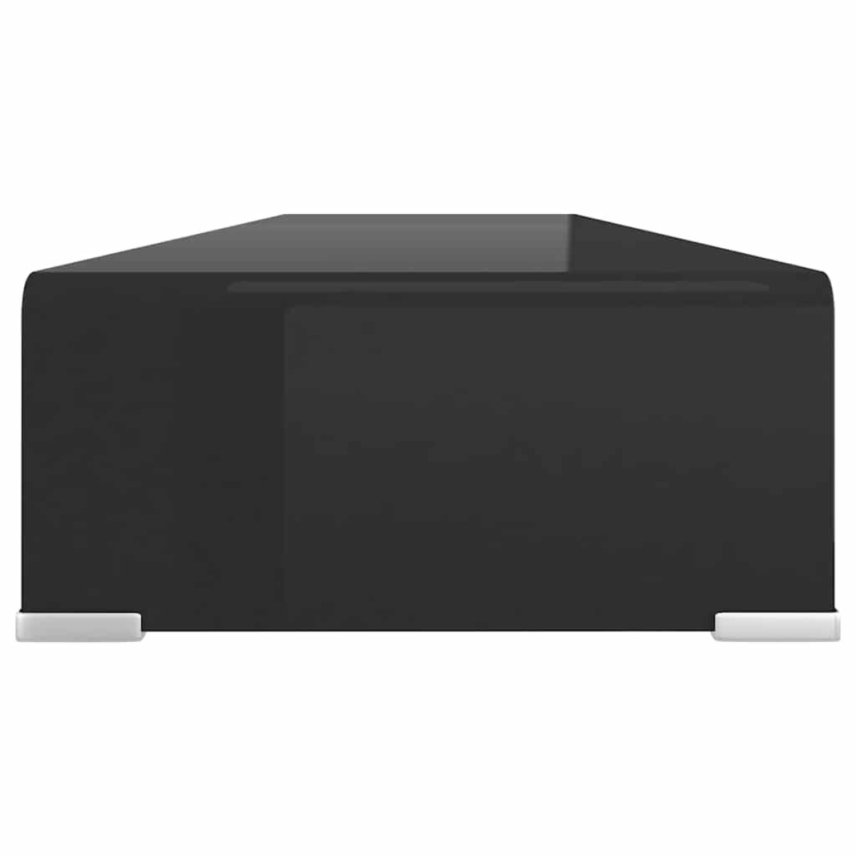 vidaXL Βάση Τηλεόρασης/Οθόνης Μαύρη 110 x 30 x 13 εκ. Γυάλινη