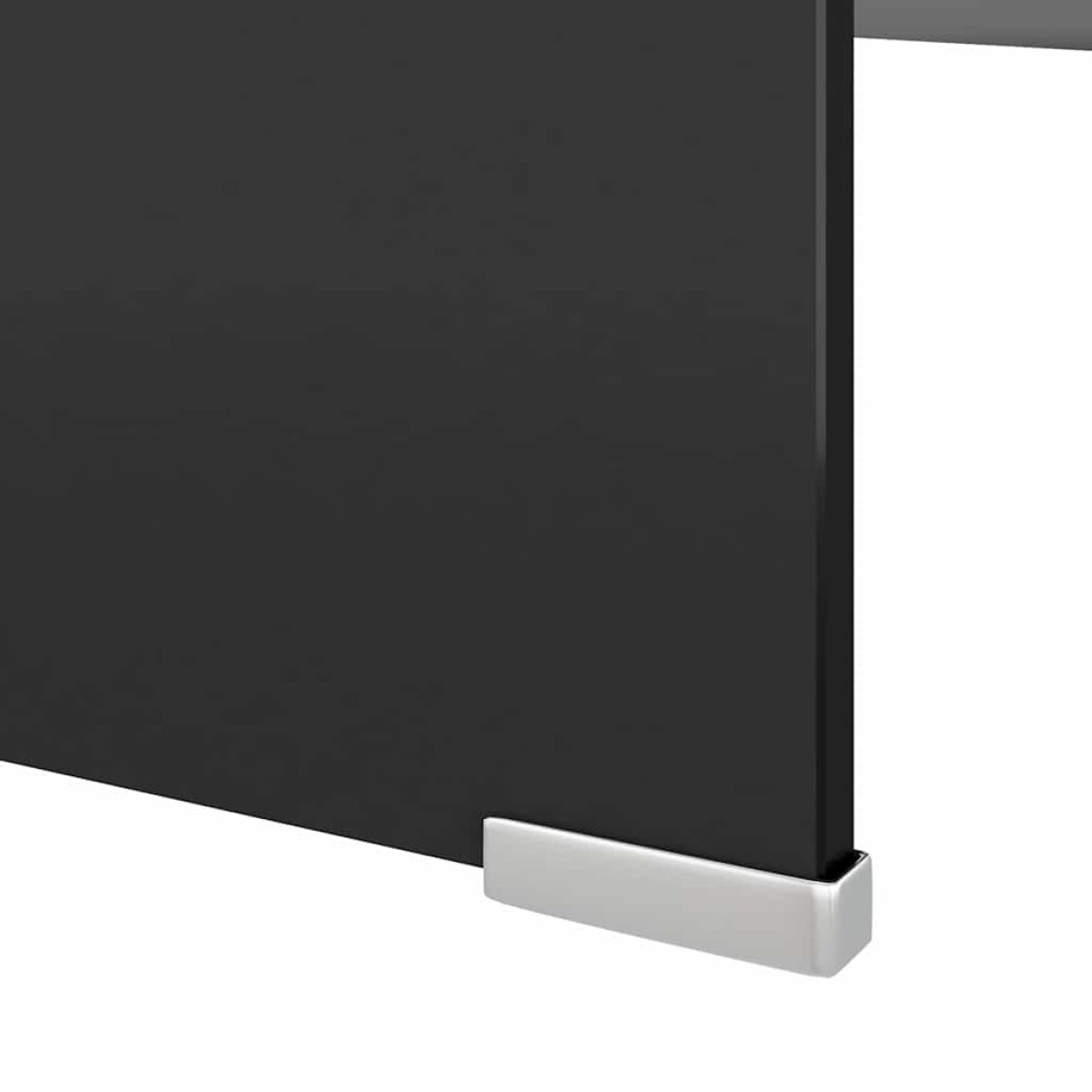 vidaXL Βάση Τηλεόρασης/Οθόνης Μαύρη 120 x 30 x 13 εκ. Γυάλινη