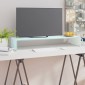 vidaXL Βάση Τηλεόρασης/Οθόνης Πράσινη 90 x 30 x 13 εκ. Γυάλινη