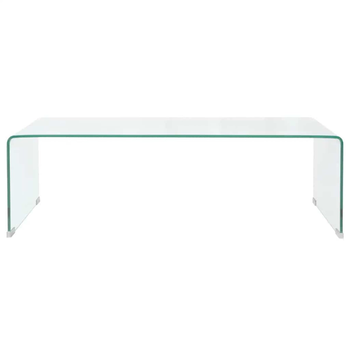 vidaXL Τραπεζάκι Σαλονιού Διάφανο 98 x 45 x 30 εκ. από Ψημένο Γυαλί