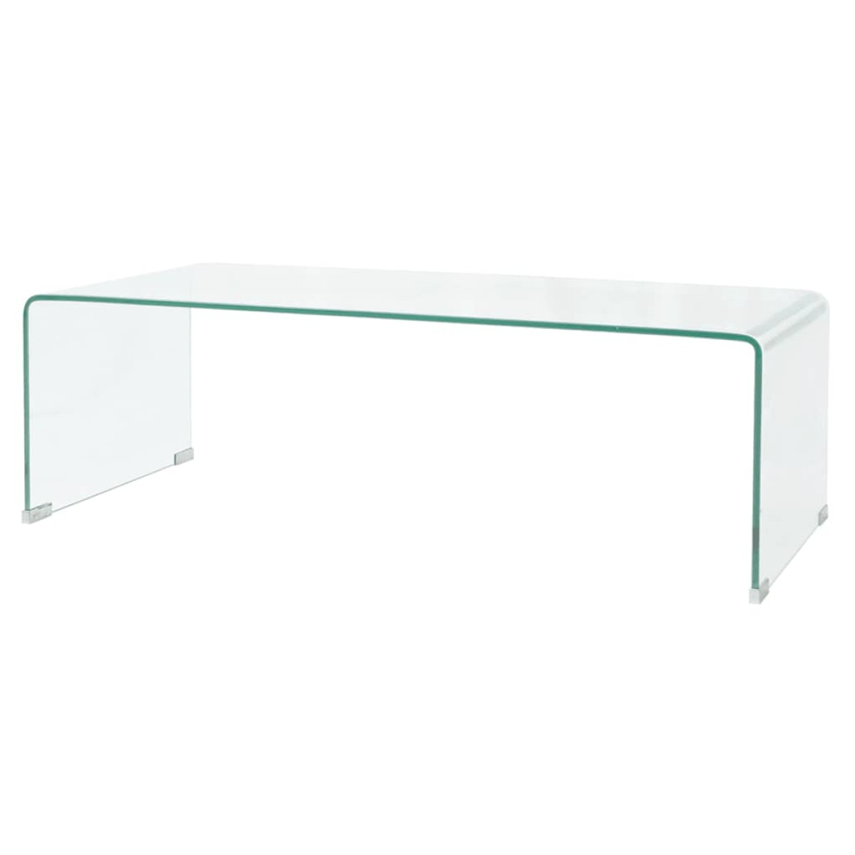vidaXL Τραπεζάκι Σαλονιού Διάφανο 98 x 45 x 30 εκ. από Ψημένο Γυαλί
