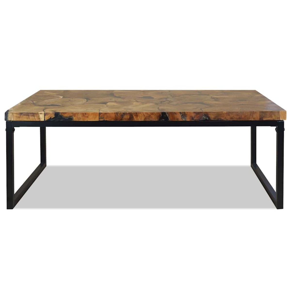 vidaXL Τραπεζάκι Σαλονιού 110 x 60 x 40 εκ. από Ξύλο Teak και Ρητίνη