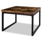 vidaXL Τραπεζάκι Σαλονιού 60 x 60 x 40 εκ. από Ξύλο Teak και Ρητίνη