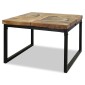 vidaXL Τραπεζάκι Σαλονιού 60 x 60 x 40 εκ. από Ξύλο Teak και Ρητίνη