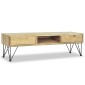 vidaXL Έπιπλο Τηλεόρασης 120 x 35 x 35 εκ. από Μασίφ Ξύλο Teak