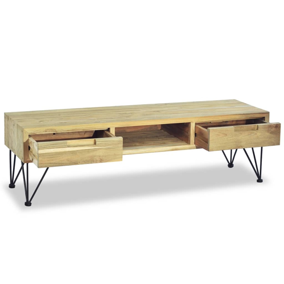 vidaXL Έπιπλο Τηλεόρασης 120 x 35 x 35 εκ. από Μασίφ Ξύλο Teak