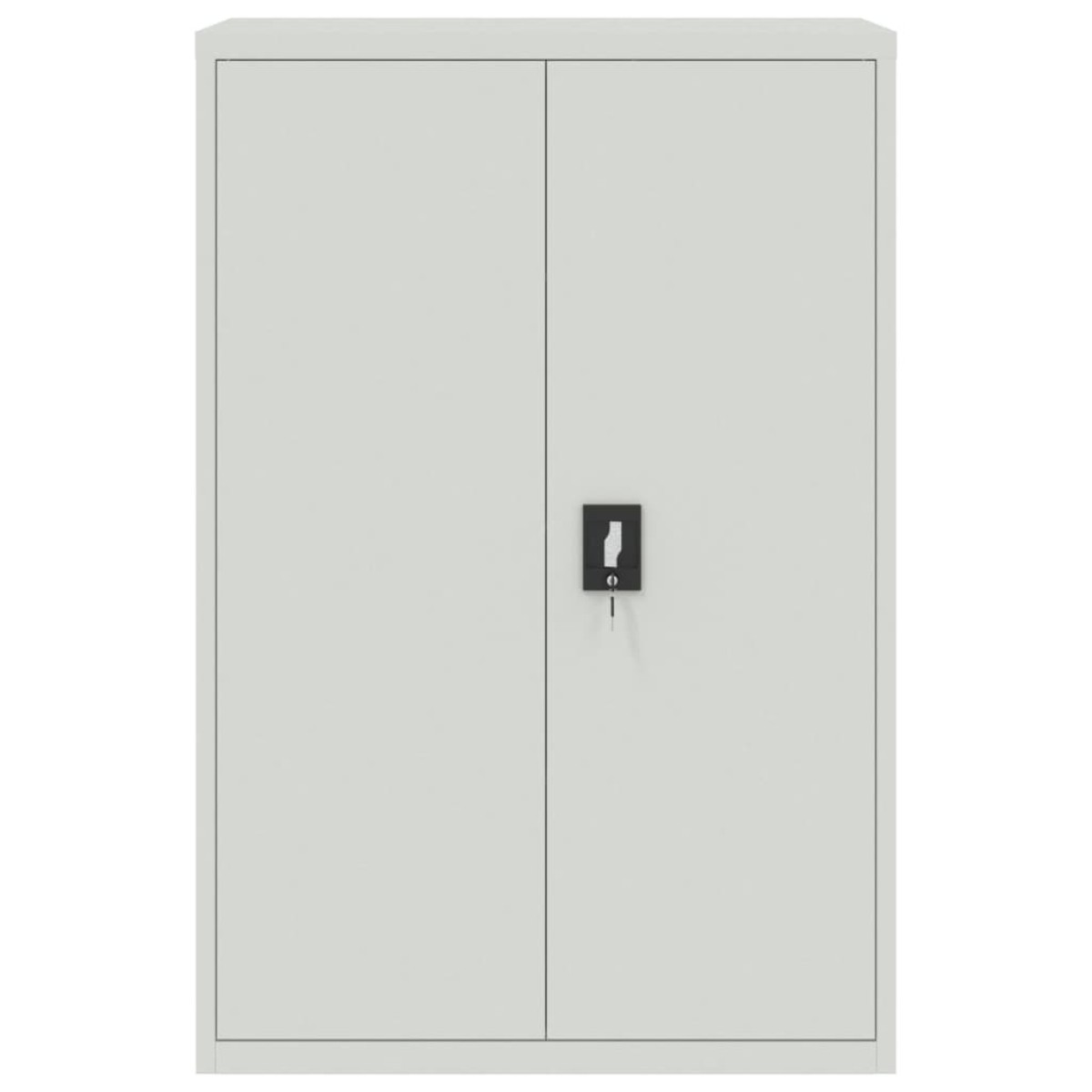 vidaXL Ντουλάπα Γραφείου 90 x 40 x 140 εκ. Γκρι Ατσάλινη