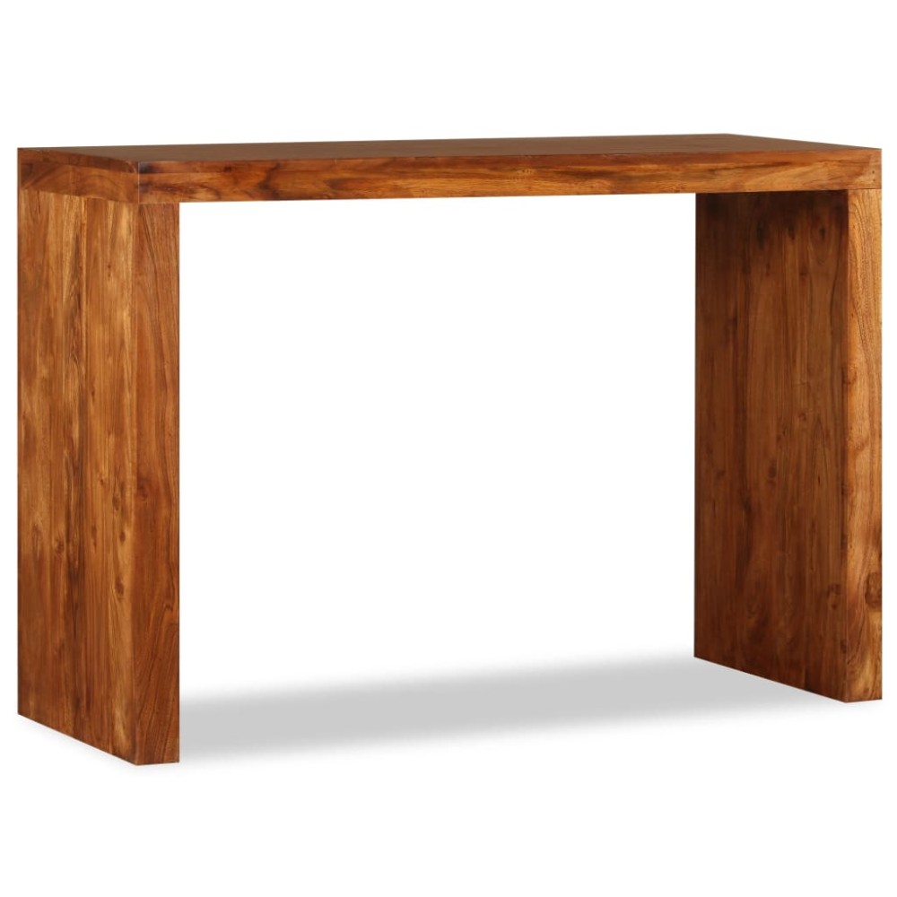vidaXL Τραπέζι Κονσόλα 110x40x76 εκ. Μασίφ Ξύλο με Μελί Φινίρισμα