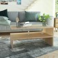vidaXL Τραπεζάκι Σαλονιού Χρώμα Δρυς 90 x 59 x 42 εκ. Μοριοσανίδα