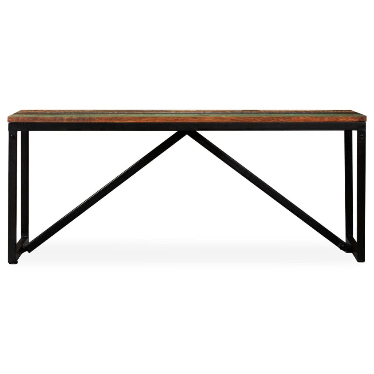 vidaXL Πάγκος 110 x 35 x 45 εκ. από Μασίφ Ανακυκλωμένο Ξύλο