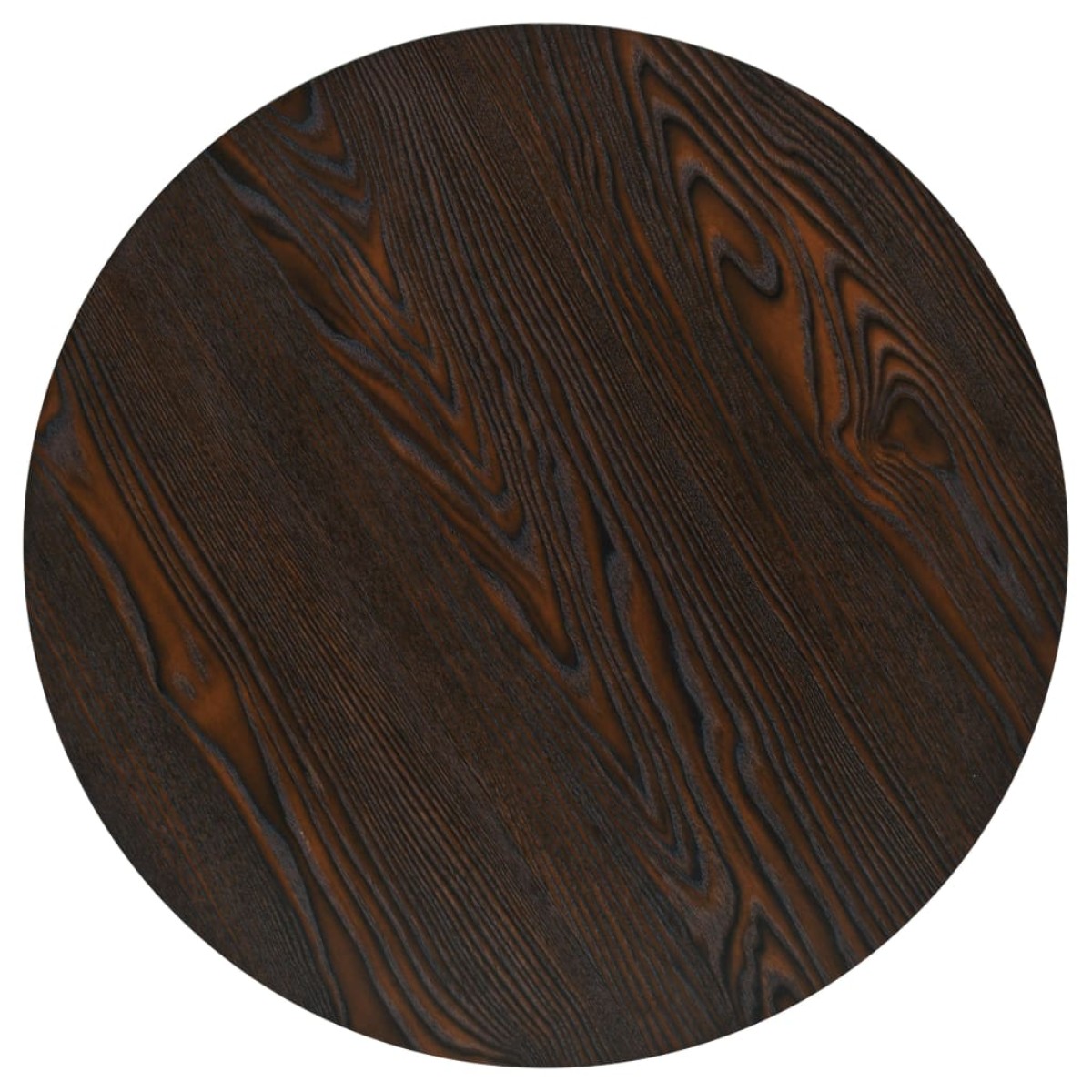 vidaXL Τραπέζι Bistro Στρογγυλό Σκούρο Σταχτί 60 x 75 εκ. MDF / Ατσάλι