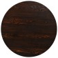 vidaXL Τραπέζι Bistro Στρογγυλό Σκούρο Σταχτί 80 x 75 εκ. MDF / Ατσάλι