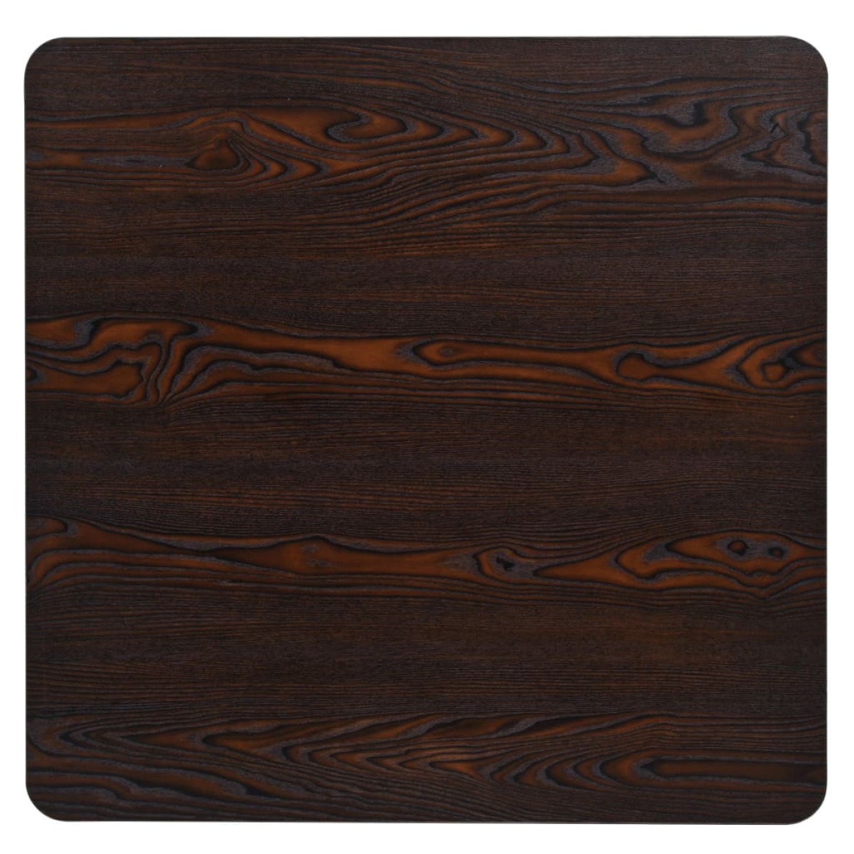 vidaXL Τραπέζι Bistro Τετράγωνο Σκούρο Σταχτί 80x80x75 εκ. MDF/Ατσάλι