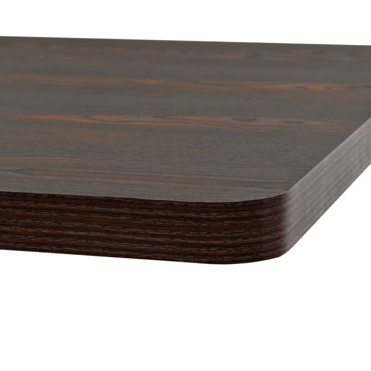 vidaXL Τραπέζι Bistro Τετράγωνο Σκούρο Σταχτί 80x80x75 εκ. MDF/Ατσάλι