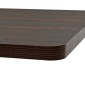 vidaXL Τραπέζι Bistro Τετράγωνο Σκούρο Σταχτί 80x80x75 εκ. MDF/Ατσάλι