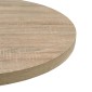 vidaXL Τραπέζι Bistro Στρογγυλό Χρώμα Δρυός 60 x 75 εκ. MDF / Ατσάλι