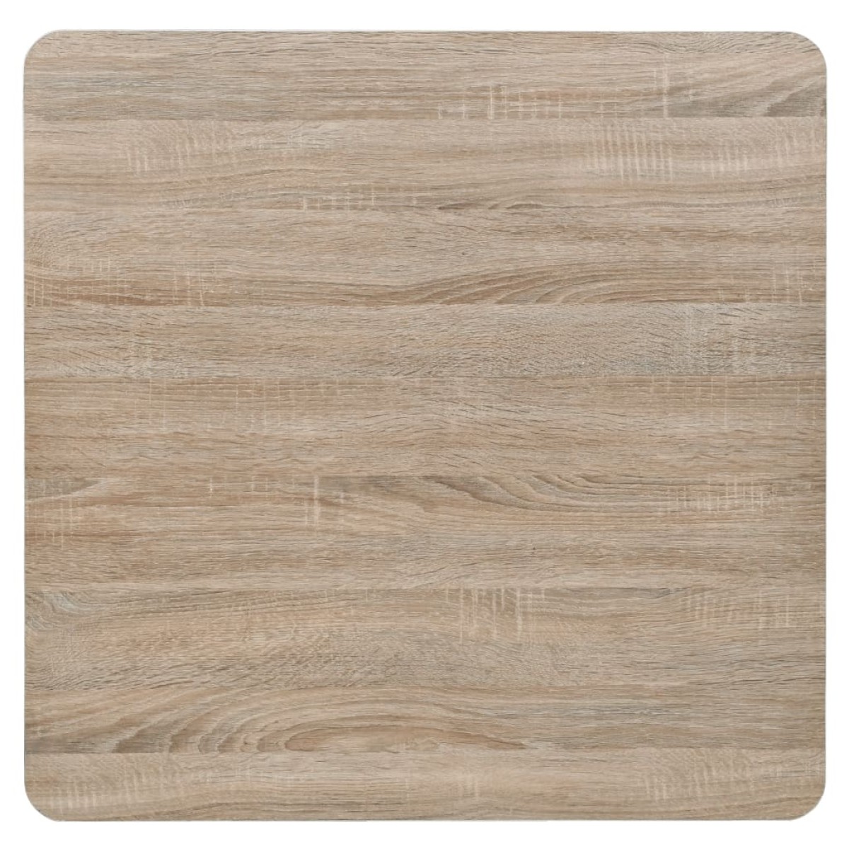 vidaXL Τραπέζι Bistro Τετράγωνο Χρώμα Δρυός 80x80x75 εκ. MDF/Ατσάλι