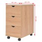 vidaXL Συρταριέρα Χρώμα Δρυός 33 x 45 x 60 εκ.