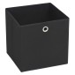vidaXL Κουτιά Αποθήκευσης 10 τεμ. Μαύρα 32x32x32 εκ. Ύφασμα Non-woven