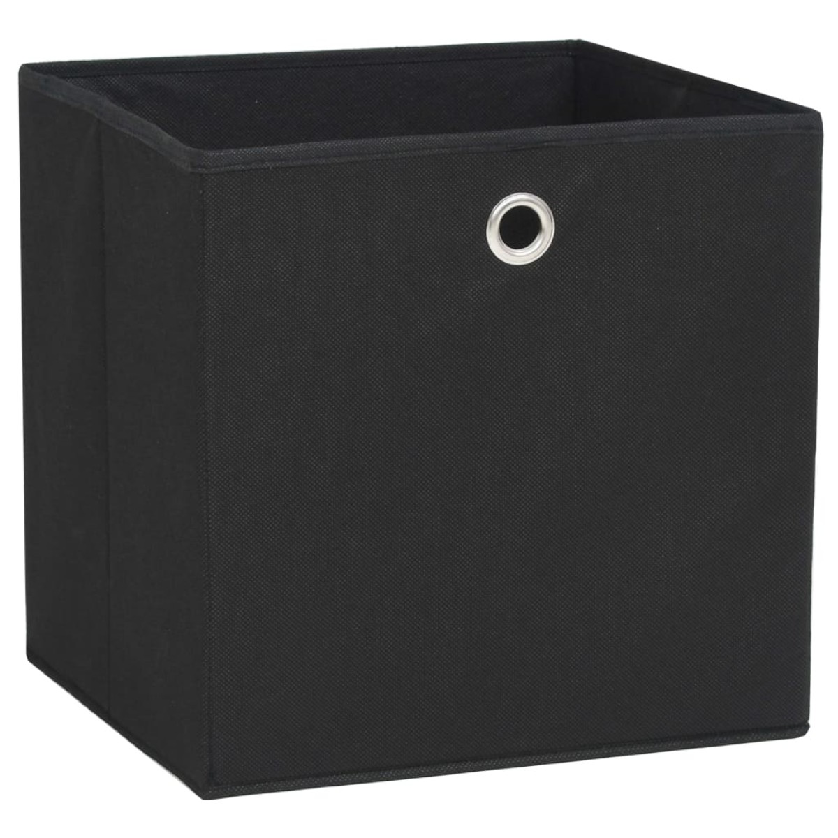 vidaXL Κουτιά Αποθήκευσης 10 τεμ. Μαύρα 32x32x32 εκ. Ύφασμα Non-woven