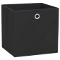 vidaXL Κουτιά Αποθήκευσης 10 τεμ. Μαύρα 32x32x32 εκ. Ύφασμα Non-woven