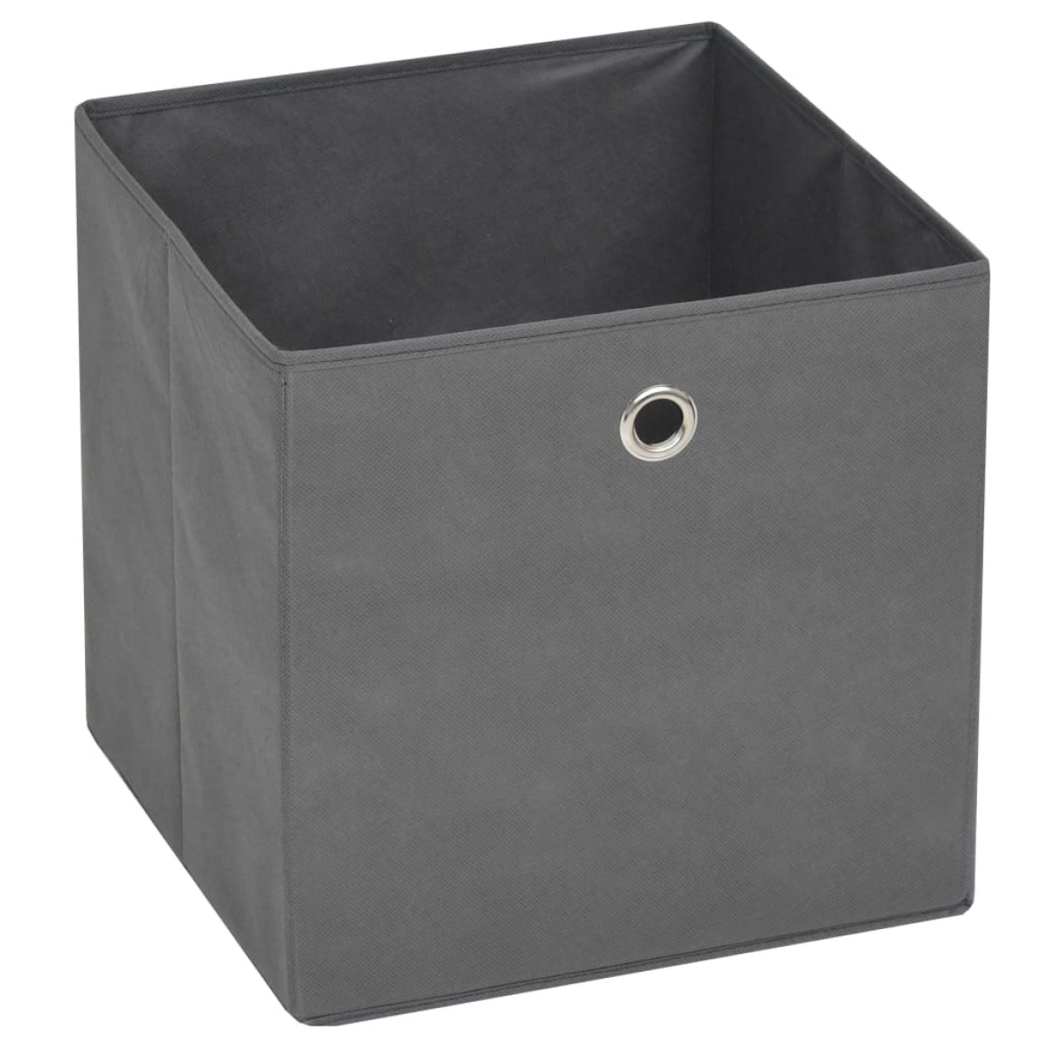 vidaXL Κουτιά Αποθήκευσης 10 τεμ. Γκρι 32x32x32 εκ. Ύφασμα Non-woven