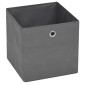 vidaXL Κουτιά Αποθήκευσης 10 τεμ. Γκρι 32x32x32 εκ. Ύφασμα Non-woven
