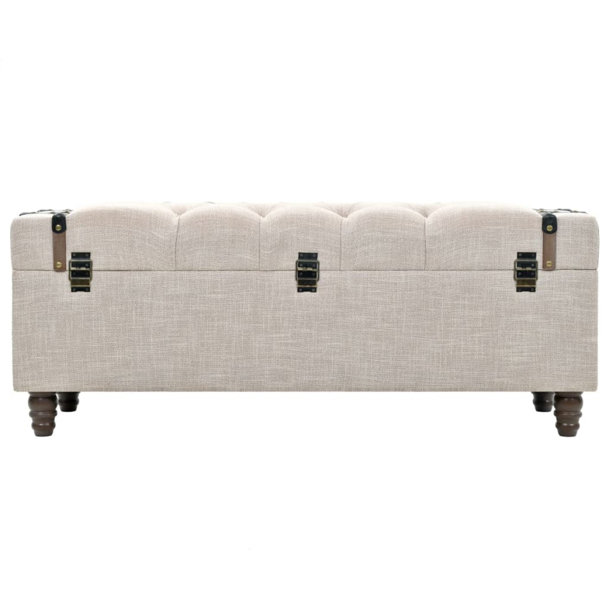 vidaXL Σετ Πάγκων Αποθήκευσης 3 τεμ. 112x37x45 εκ. Μασίφ Ξύλο / Ατσάλι