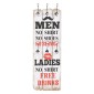 vidaXL Κρεμάστρα Τοίχου «MEN LADIES» με 6 Γάντζους 120 x 40 εκ.