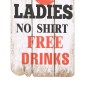 vidaXL Κρεμάστρα Τοίχου «MEN LADIES» με 6 Γάντζους 120 x 40 εκ.