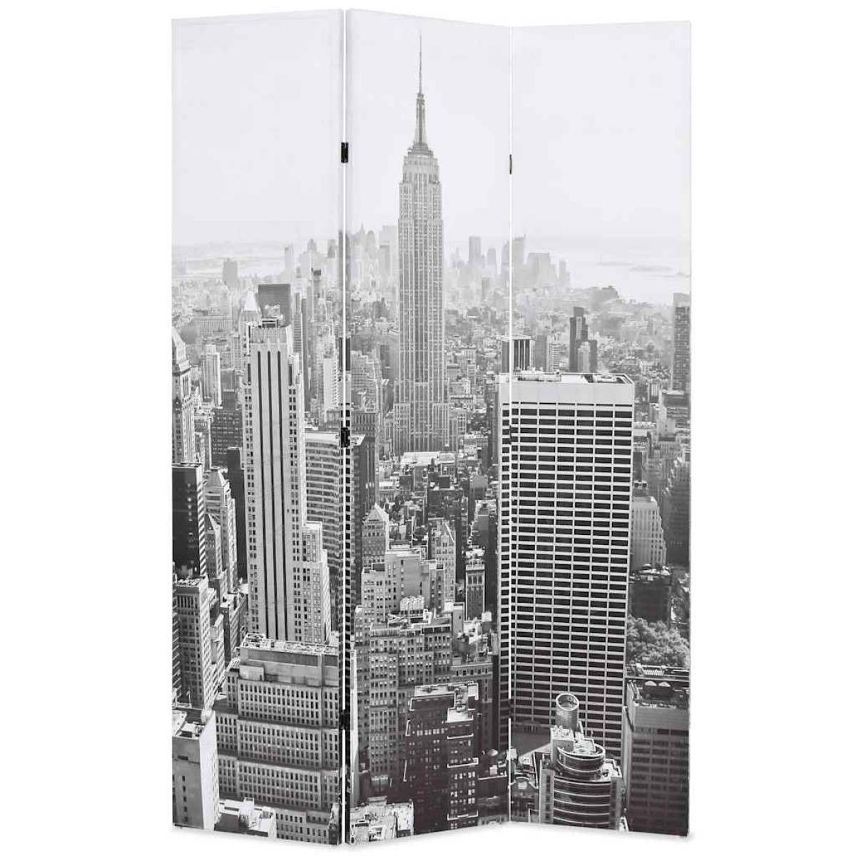 vidaXL Διαχωριστικό Δωματίου Μέρα στη Νέα Υόρκη Ασπρόμαυρο 120x170 εκ.