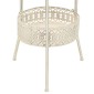 vidaXL Τραπέζι Bistro Vintage Στρογγυλό Λευκό 40 x 70 εκ. Μεταλλικό