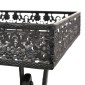 vidaXL Τραπεζάκι Πτυσσόμενο Vintage Μαύρο 58 x 35 x 72 εκ. Μεταλλικό