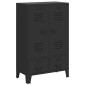 vidaXL Ντουλάπι με Βιομηχανικό Στιλ Μαύρο 67 x 35 x 107 εκ. Μεταλλικό