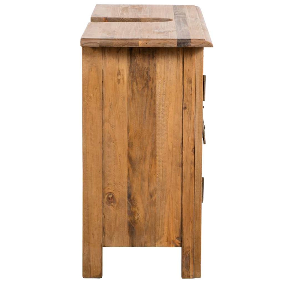 vidaXL Ντουλάπι Νιπτήρα 70x32x63 εκ. Μασίφ Ανακυκλωμένο Ξύλο Πεύκου