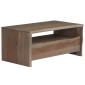 vidaXL Τραπέζι Σαλονιού Live Edge Γκρι 90x50x40 εκ. Μασίφ Ξύλο Ακακίας
