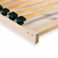 vidaXL Τελάρο Κρεβατιού με 28 Σανίδες & 7 Ζώνες 100 x 200 εκ.