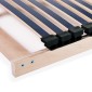 vidaXL Τελάρο Κρεβατιού με 42 Σανίδες & 7 Ζώνες 140 x 200 εκ.